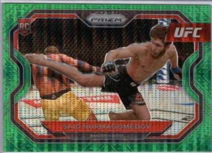 Said Nurmagomedov 2021 Panini Prizm UFC Base #137 Green Pulsar
