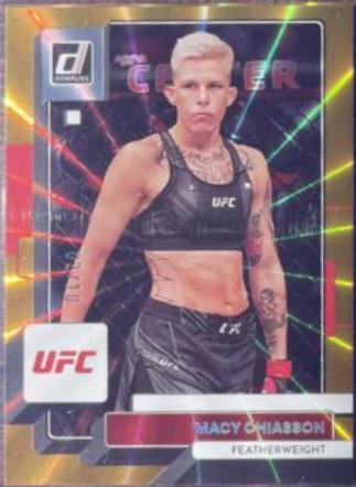 Macy Chiasson 2023 Panini Donruss UFC Base #25 Gold Laser