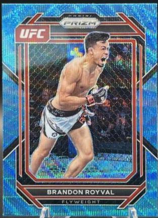 Brandon Royval 2023 Panini Prizm UFC Base #133 Blue Wave