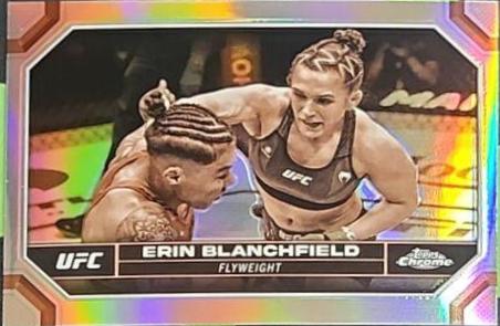 Erin Blanchfield 2024 Topps Chrome UFC Base #65 Refractor