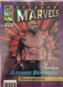 Alexander Volkanovski 2022 Panini Donruss UFC Octagon Marvels #6 Press Proof Black