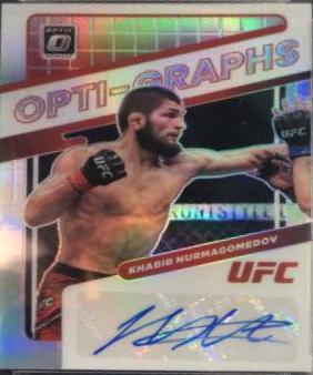 Khabib Nurmagomedov 2022 Panini Donruss Optic UFC Opti-Graphs #8 Holo