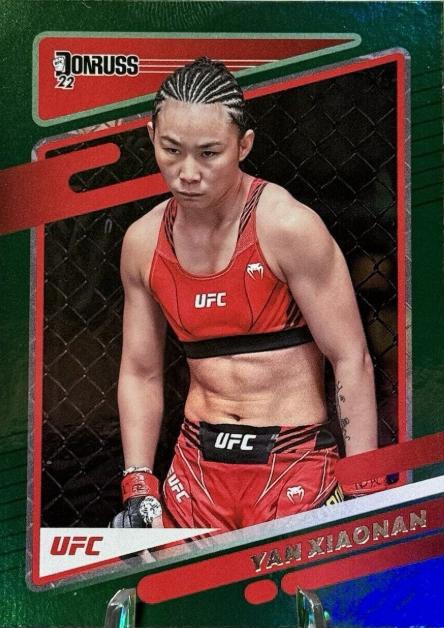 Yan Xiaonan 2022 Panini Donruss UFC Base #80 Green