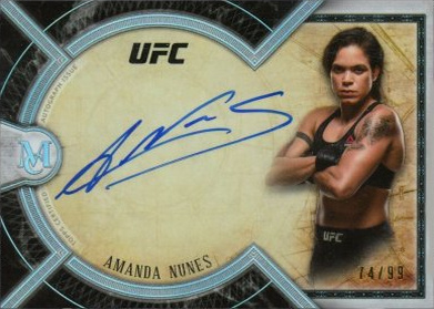 Amanda Nunes 2018 Topps UFC Museum Collection Museum Autographs #MA-AN Ruby