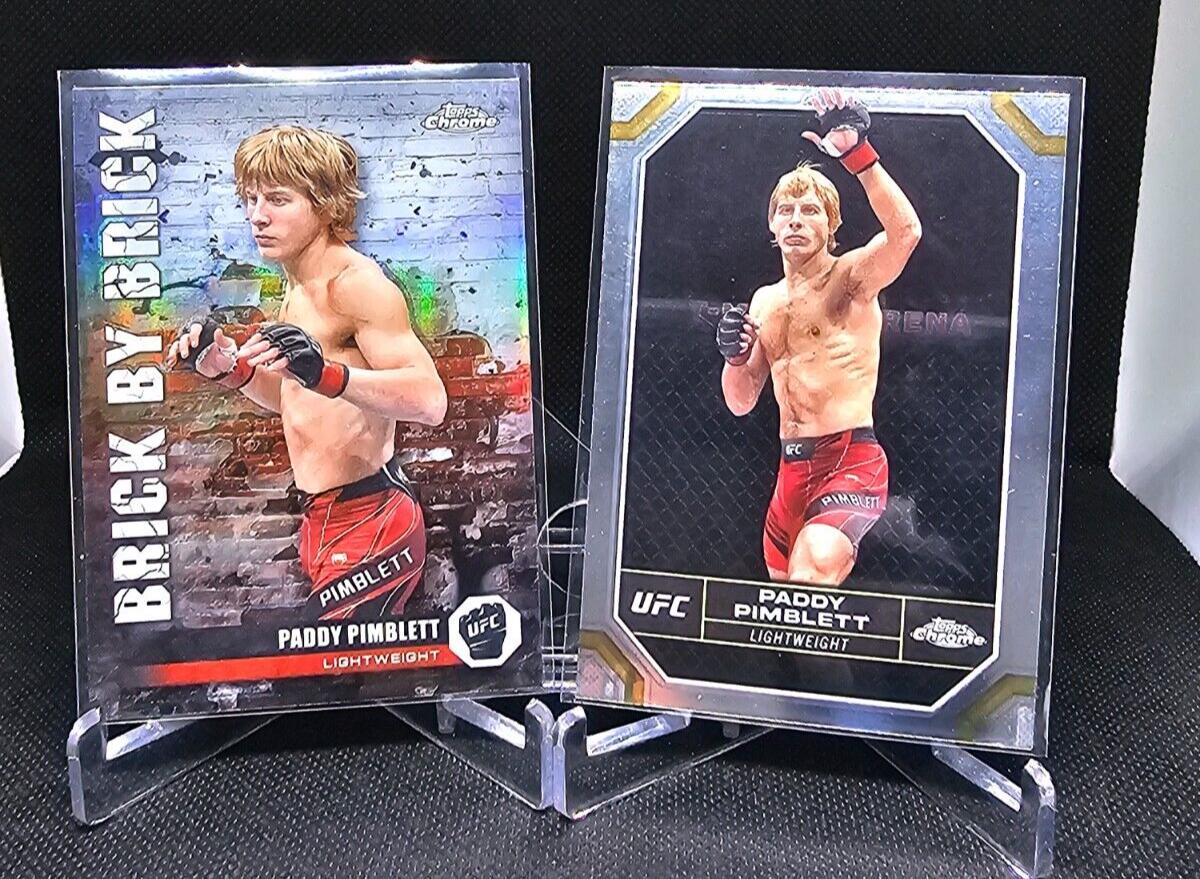 Paddy Pimblett 2024 Topps Chrome UFC Brick by Brick #BYB-13 Refractor