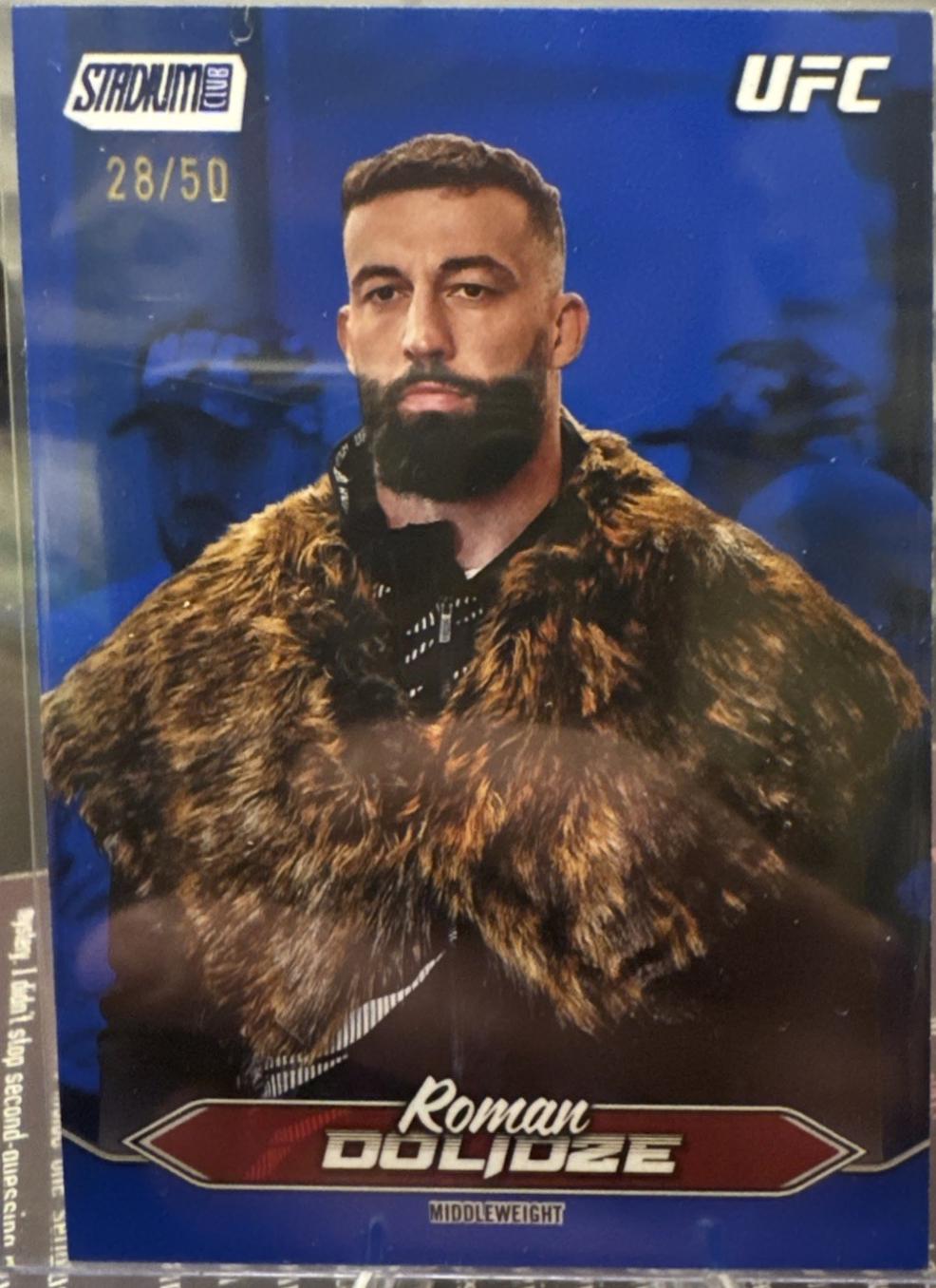 Roman Dolidze 2025 Topps Stadium Club UFC Base #169 Blue