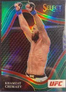 Khamzat Chimaev 2022 Panini Select UFC Octagonside #277 Green