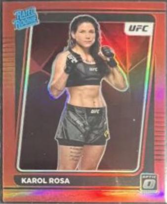 Karol Rosa 2022 Panini Donruss Optic UFC Base #102 Red