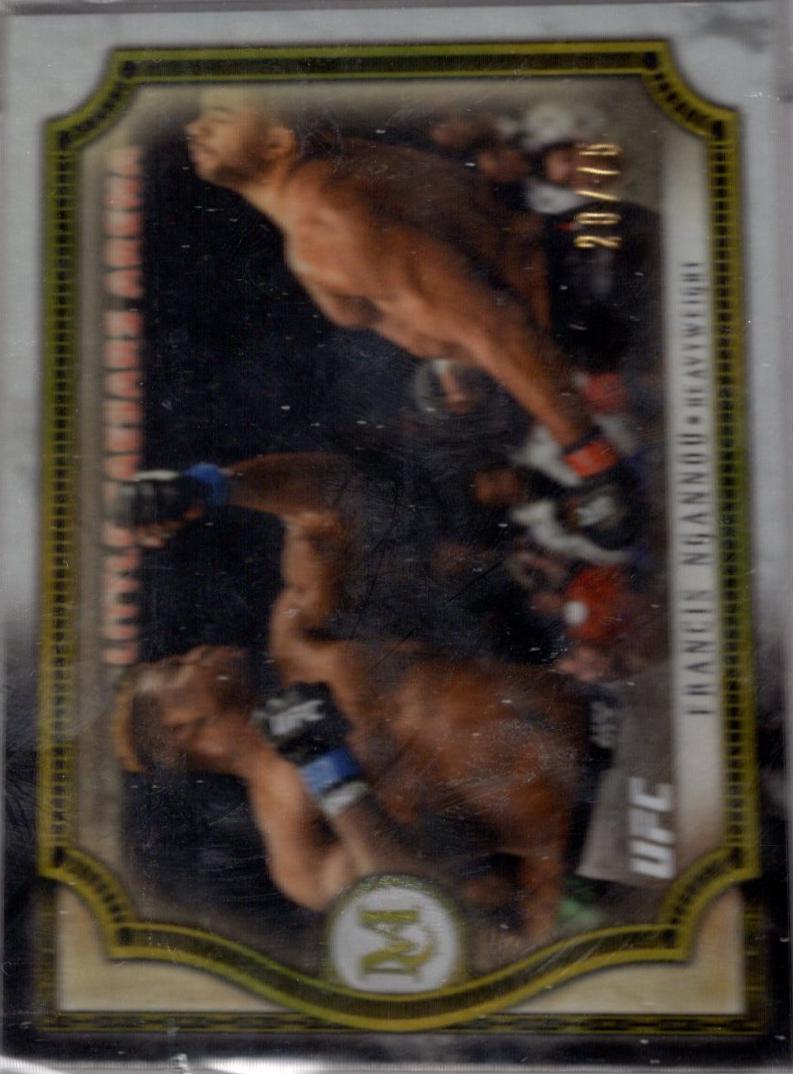 Francis Ngannou 2018 Topps UFC Museum Collection Base #28 Gold
