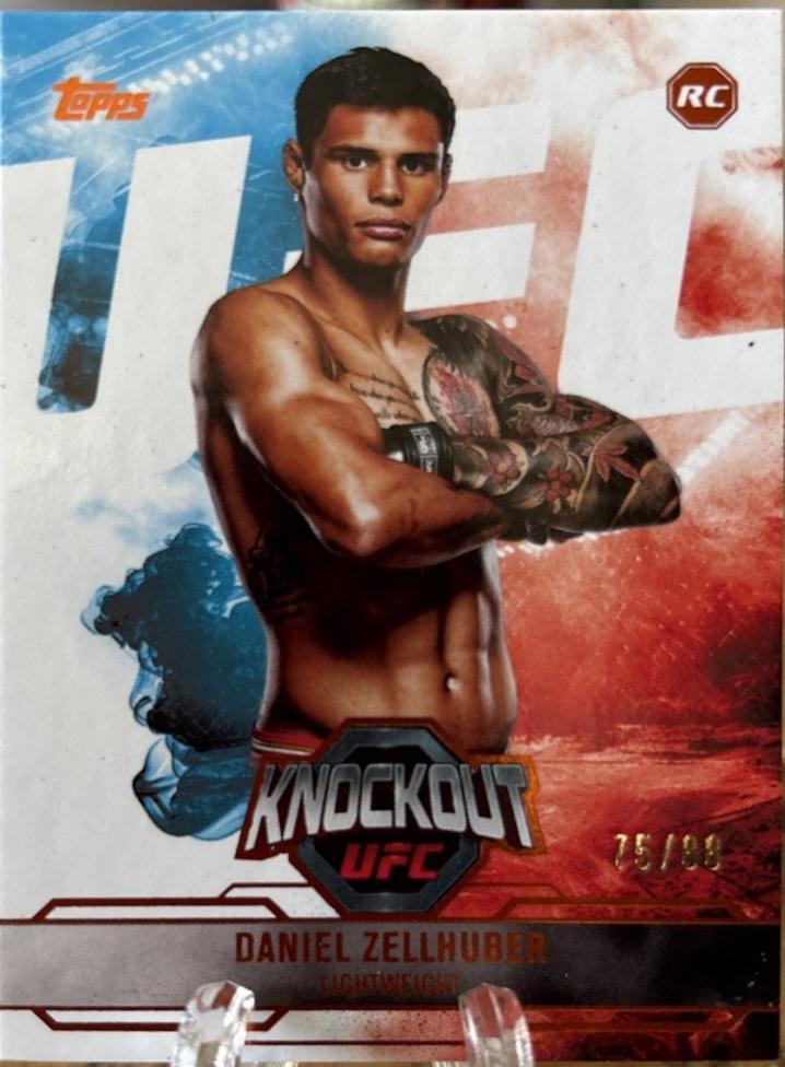 Daniel Zellhuber 2025 Topps Knockout UFC Base #89 Gold