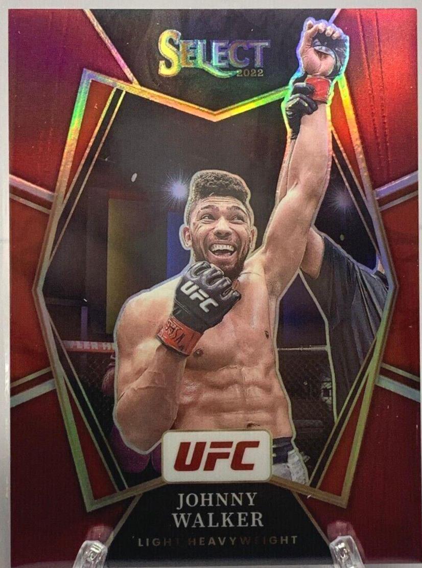 Johnny Walker 2022 Panini Select UFC Premier Level #164 Maroon