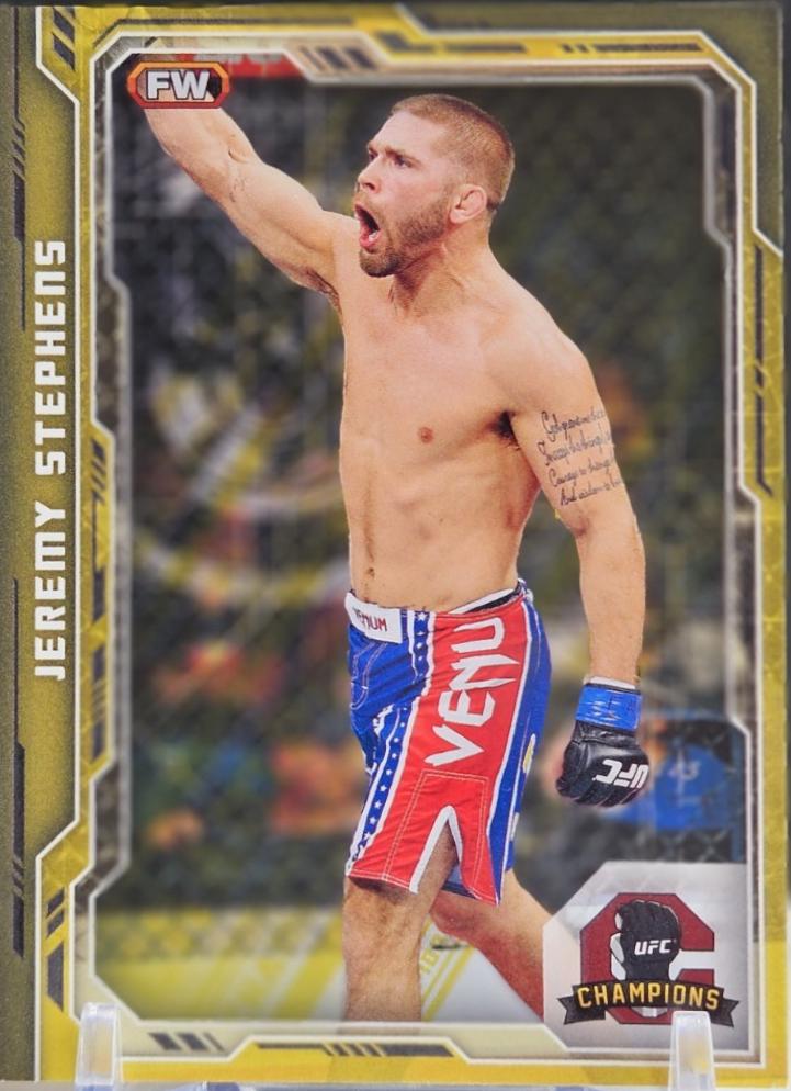 Jeremy Stephens 2014 Topps UFC Champions Base #198 Gold Champions Predictor