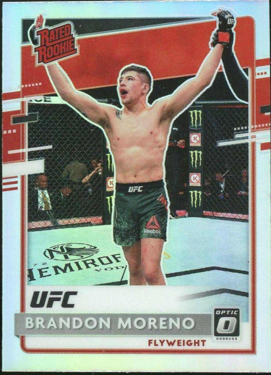 Brandon Moreno 2021 Panini Chronicles UFC Base Optic Rated Rookies #206 Silver