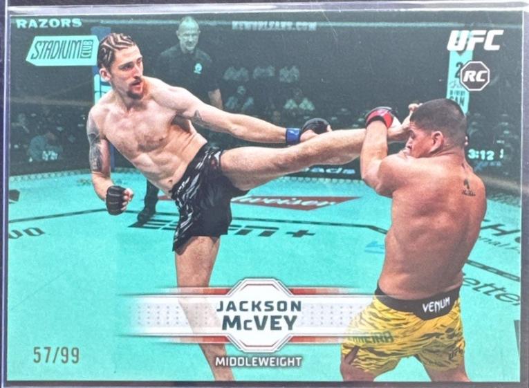 Jackson McVey 2026 Topps Stadium Club UFC Base #199 Turquoise