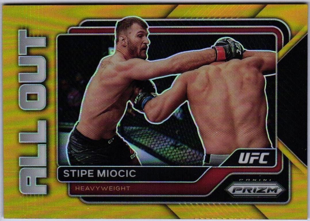 Stipe Miocic 2023 Panini Prizm UFC All Out #6 Gold