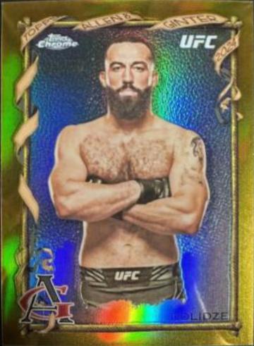 Roman Dolidze 2024 Topps Chrome UFC Allen & Ginter #AAG-12 Gold Refractor