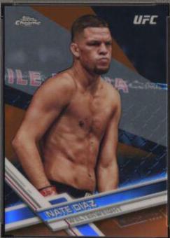 Nate Diaz 2017 Topps Chrome UFC Base #55 Orange