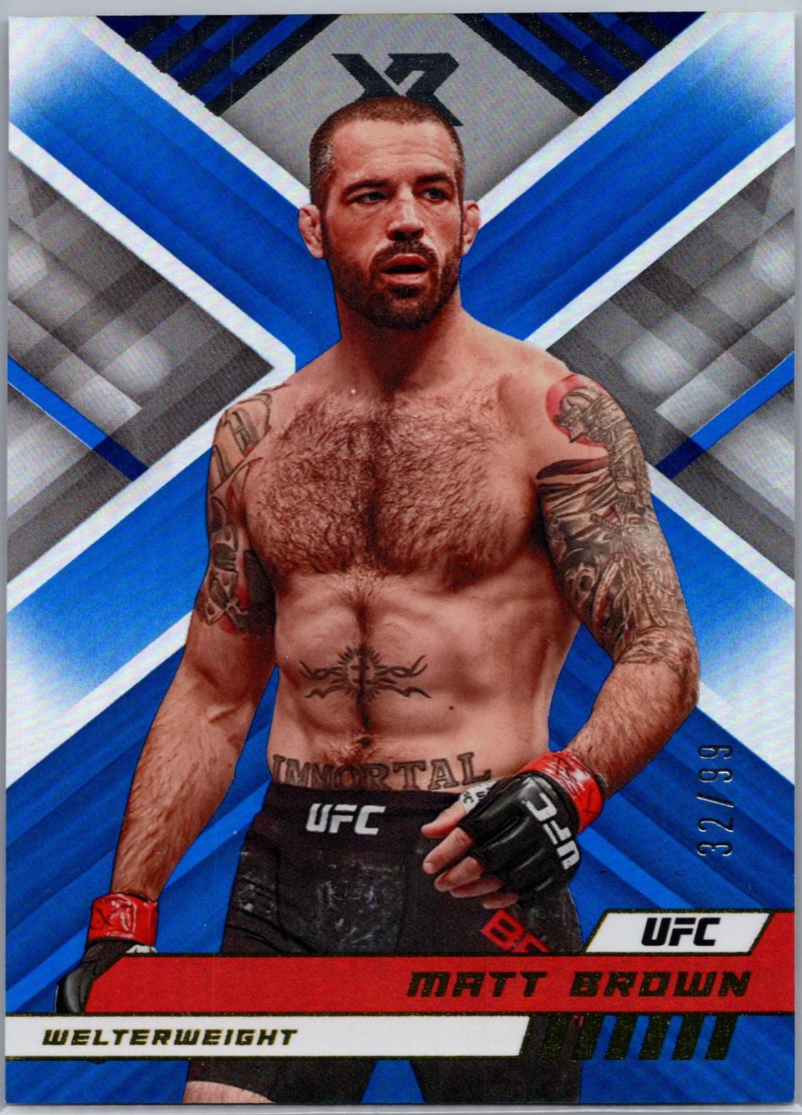Matt Brown 2023 Panini Chronicles UFC Base XR #294 Blue
