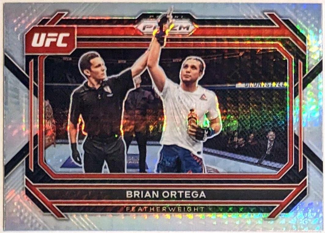 Brian Ortega 2023 Panini Prizm UFC Base #48 Hyper
