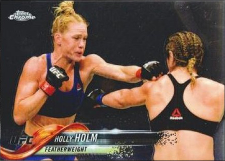 Holly Holm 2018 Topps Chrome UFC Base #76 Green