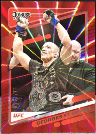 Georges St-Pierre 2022 Panini Donruss UFC Base #169 Red