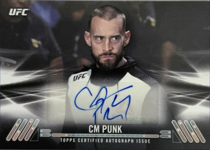 CM Punk 2017 Topps UFC Knockout Knockout Autographs #KA-CP Red