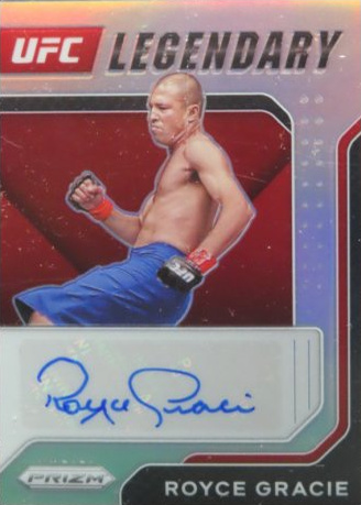 Royce Gracie 2022 Panini Prizm UFC Legendary Signatures #9 White Sparkle