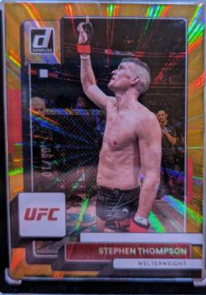 Stephen Thompson 2023 Panini Donruss UFC Base #139 Gold Laser