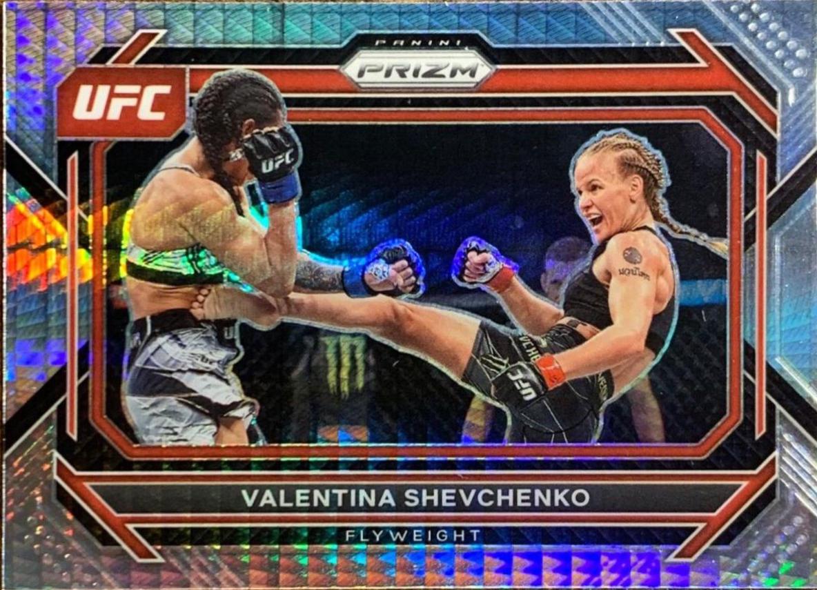 Valentina Shevchenko 2023 Panini Prizm UFC Base #63 Hyper