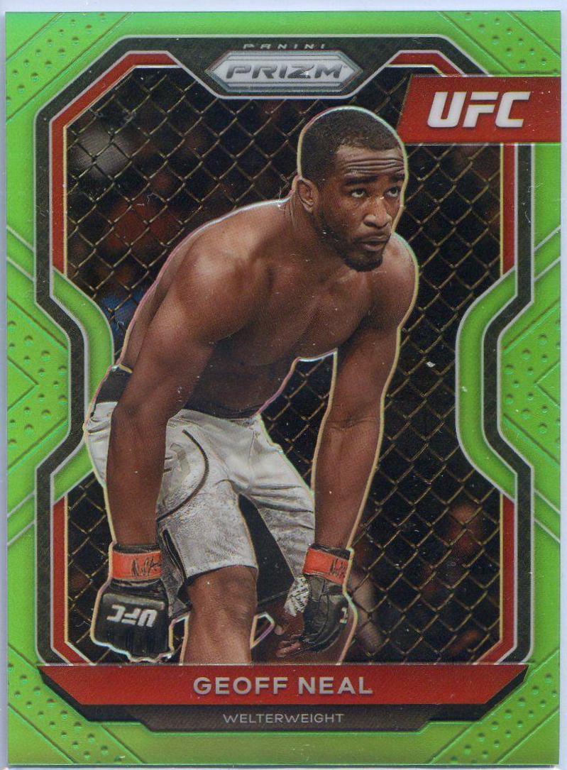 Geoff Neal 2021 Panini Prizm UFC Base #62 Green