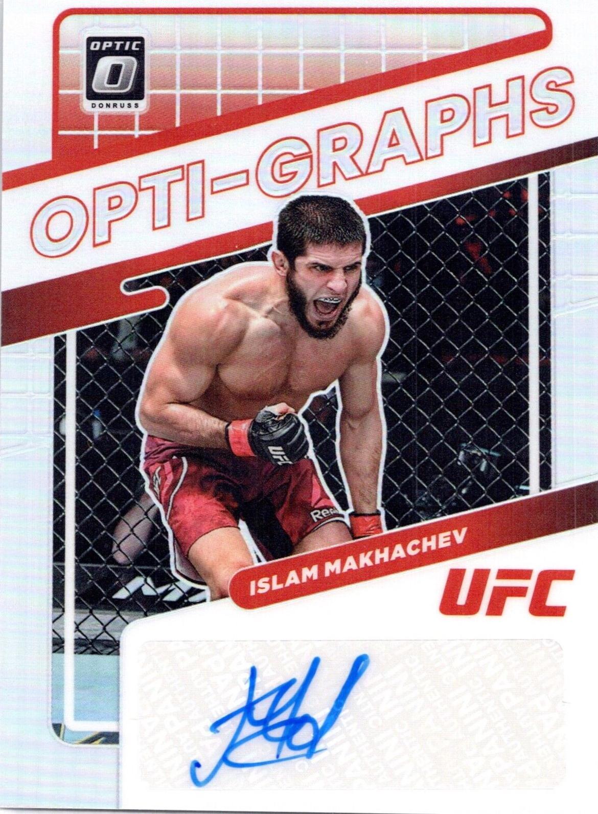 Islam Makhachev 2022 Panini Donruss Optic UFC Opti-Graphs #5 Holo