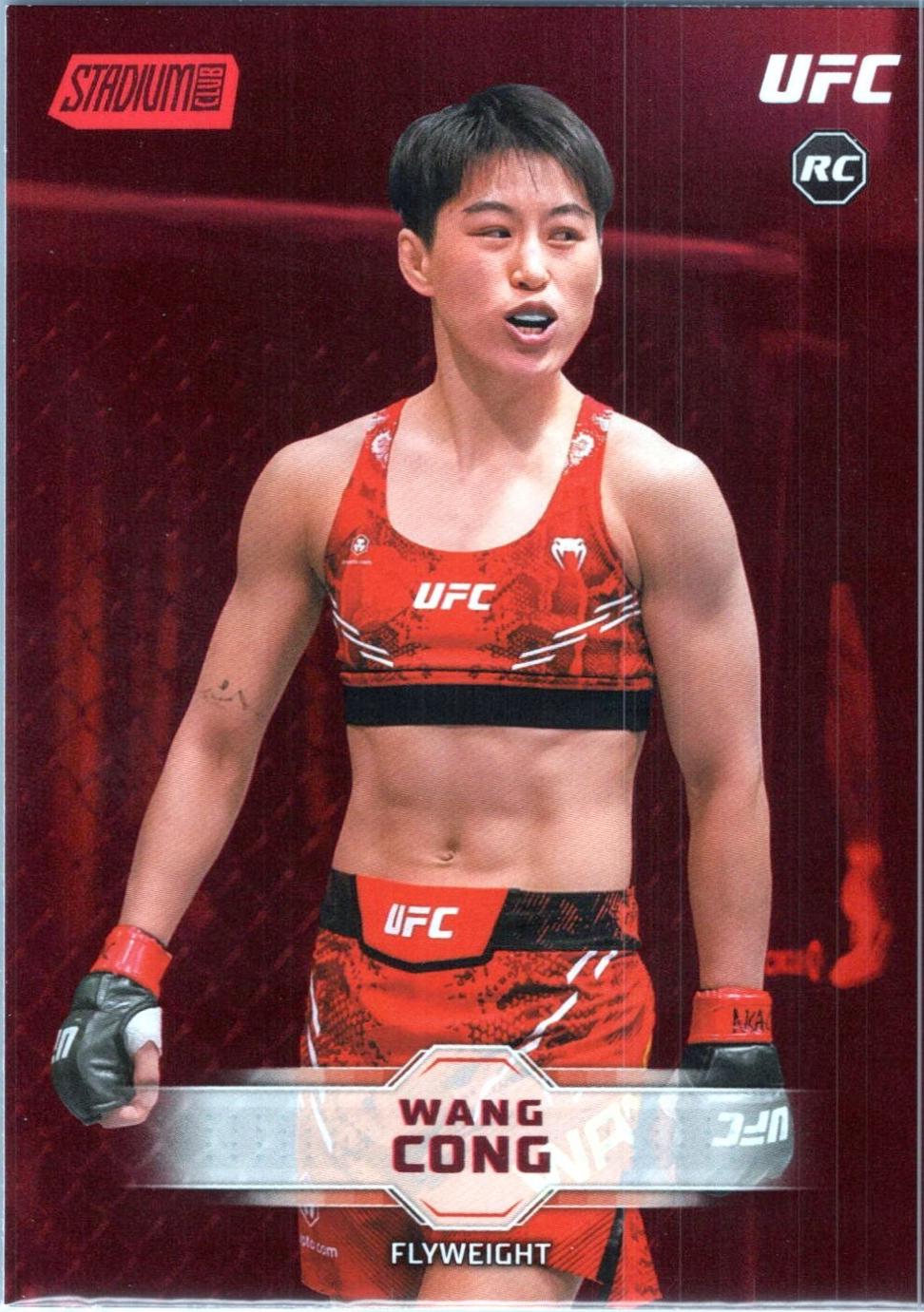 Wang Cong 2026 Topps Stadium Club UFC Base #144 Red
