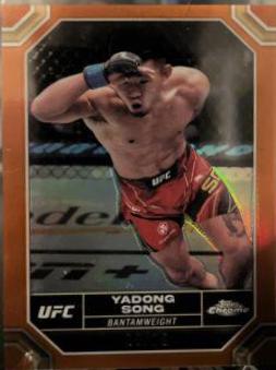 Song Yadong 2024 Topps Chrome UFC Base #179 Orange Refractor