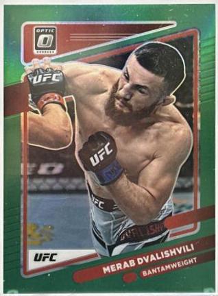 Merab Dvalishvili 2022 Panini Donruss Optic UFC Base #85 Green