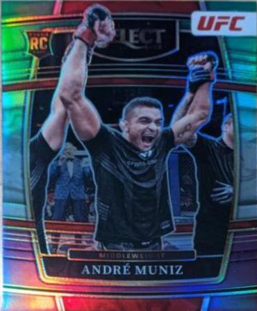 Andre Muniz 2022 Panini Select UFC Concourse #34 Green and Purple