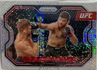 Jim Miller 2021 Panini Prizm UFC Base #160 White Sparkle