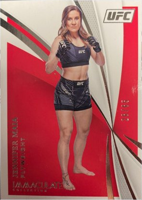 Jennifer Maia 2021 Panini Immaculate UFC Base #24 Platinum
