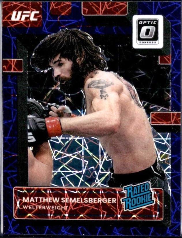 Matthew Semelsberger 2023 Panini Donruss Optic UFC Base #101 Purple Velocity