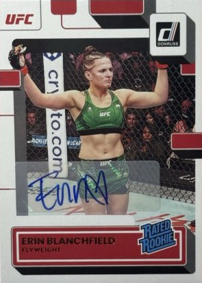 Erin Blanchfield 2023 Panini Donruss UFC Rated Rookies Signatures #217 Orange Laser