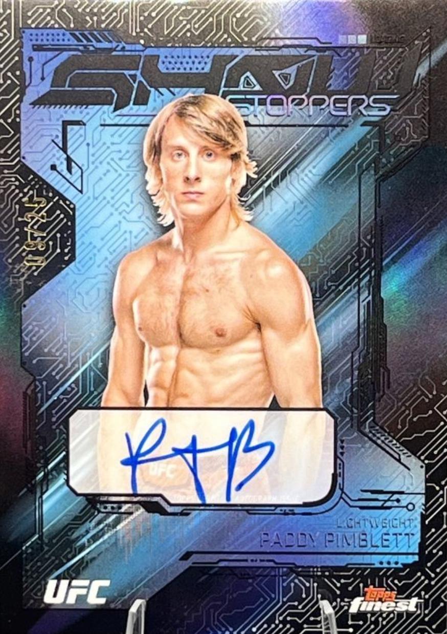 Paddy Pimblett 2025 Topps Finest UFC Showstopper Autographs #SSA-PP Black Refractor