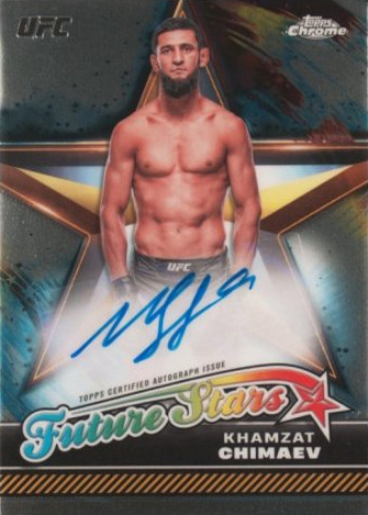 Khamzat Chimaev 2024 Topps Chrome UFC Future Stars Autographs #FSA-KCH Superfractor