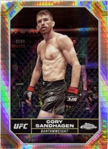 Cory Sandhagen 2024 Topps Chrome UFC Base #50 Prism Refractor
