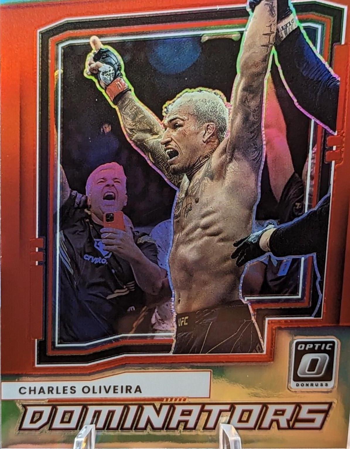 Charles Oliveira 2022 Panini Donruss Optic UFC Dominators #20 Red