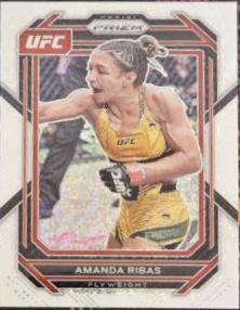 Amanda Ribas 2023 Panini Prizm UFC Base #161 White Sparkle