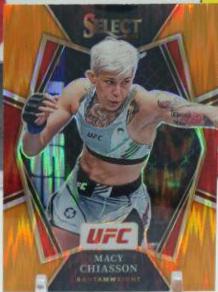 Macy Chiasson 2022 Panini Select UFC Premier Level #196 Orange Flash