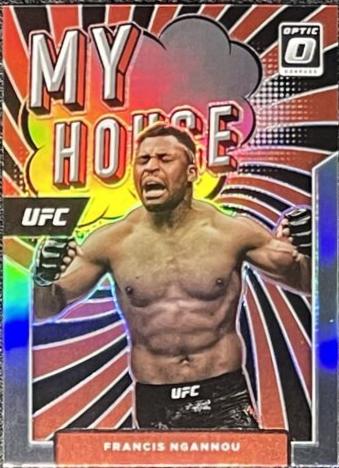 Francis Ngannou 2022 Panini Donruss Optic UFC My House #4 Holo