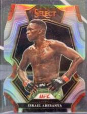 Israel Adesanya 2023 Panini Select UFC Premier Level #192 Silver Die Cut
