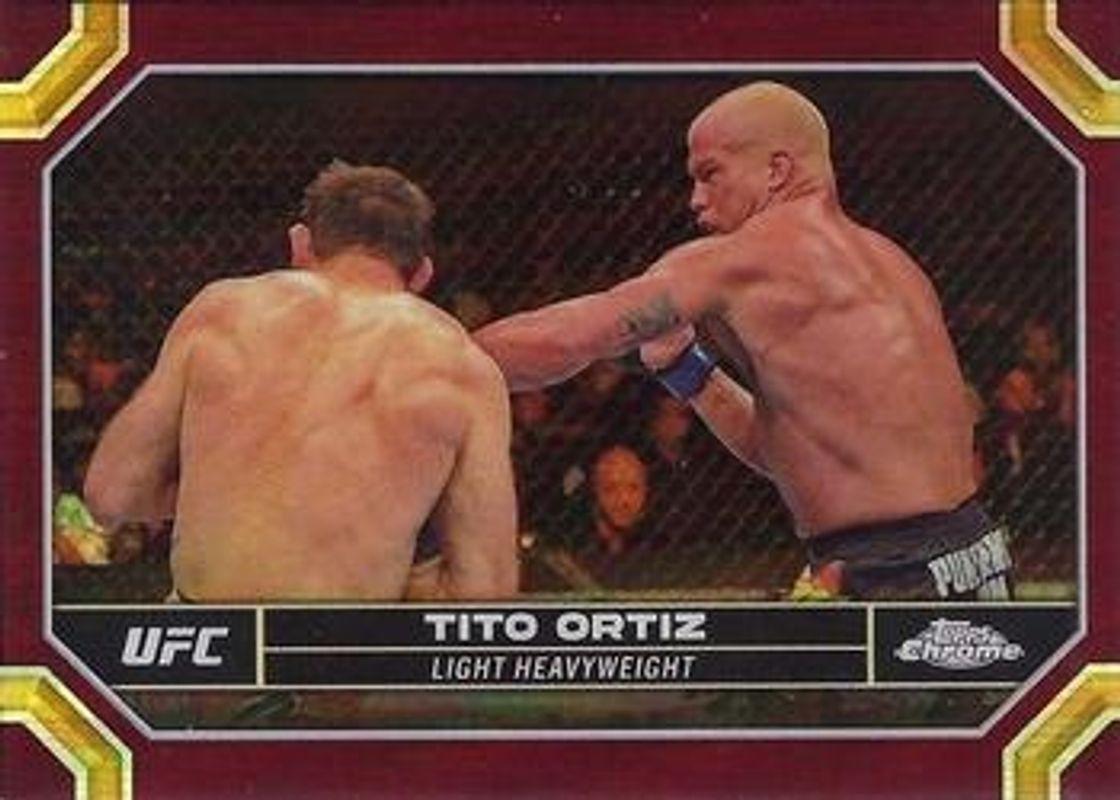 Tito Ortiz 2024 Topps Chrome UFC Base #186 Magenta Refractor