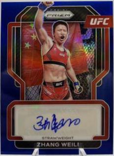 Zhang Weili 2022 Panini Prizm UFC Signatures #42 Blue
