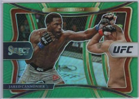 Jared Cannonier 2021 Panini Select UFC Octagonside #245 Green